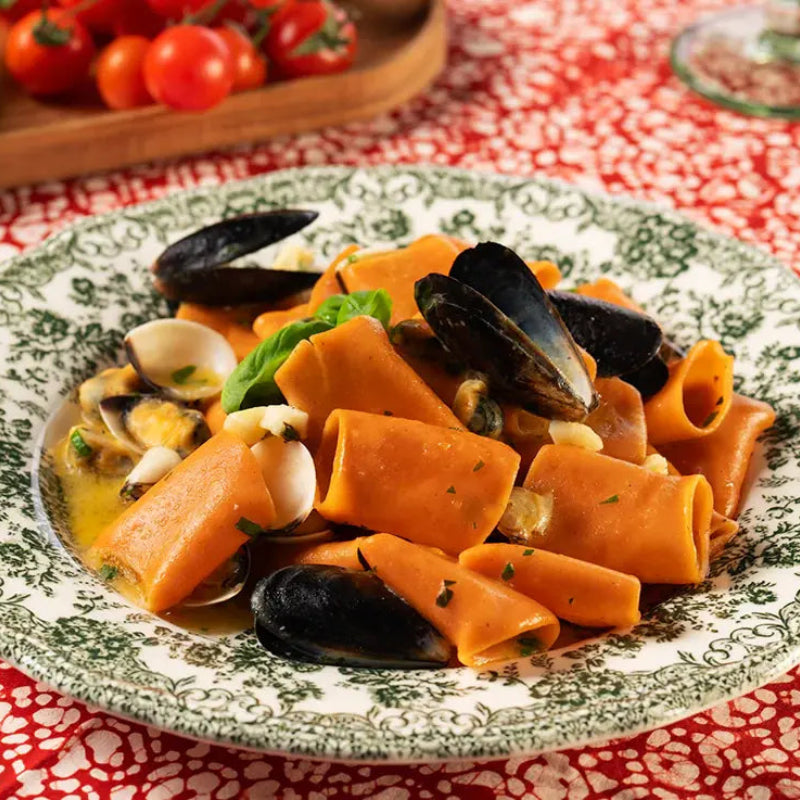 Paccheri (Mais Giallo, Lenticchie Rosse e Pomodoro) 240g