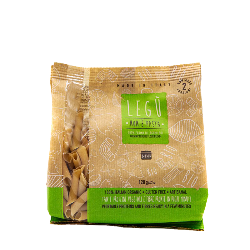 Pasta Penne BIO 2 legumes (100% legumes, yellow lentils and chickpeas)