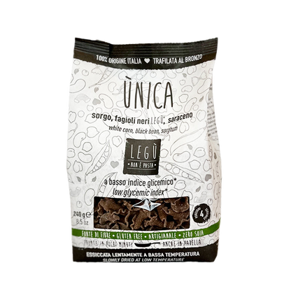 Pasta Gigli (Sorghum, Black Bean and Buckwheat)