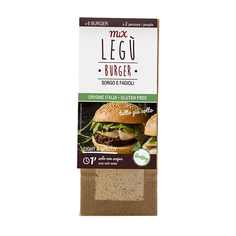Pre-cooked organic hamburgher patty mix (sorghum and bean)