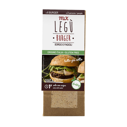 Pre-cooked organic hamburgher patty mix (sorghum and bean)