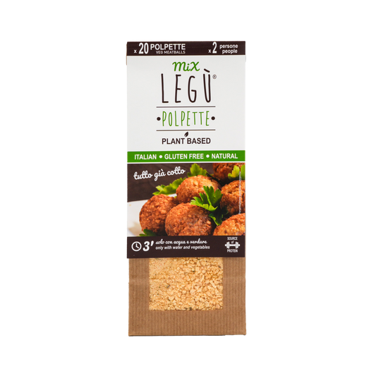 Pre-cooked organic meatball patty mix (lentils and chickpeas)