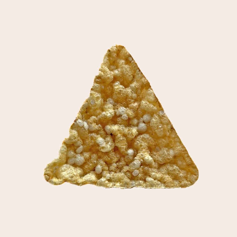 Snacks crunchy triangles (100% legumes) Quinoa, Lemon & White Pepper flavored