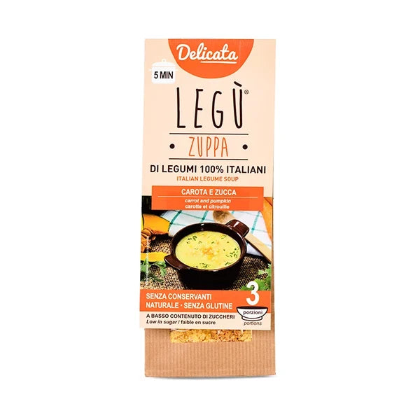 Zuppa Delicata Bio con Carote e Zucca